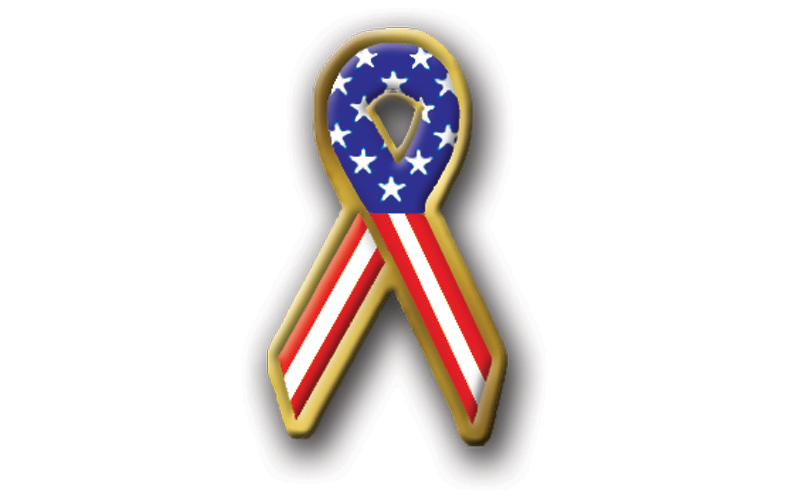 In Stock Patriotic Ribbon / Custom designed Unisex theme ribbon